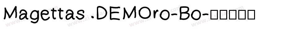 Magettas DEMOro-Bo字体转换